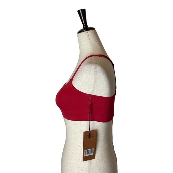 Girlfriend Collective Red Juliet‎ Strappy Criss Cross Back Sports Bra XXS - Picture 4 of 11